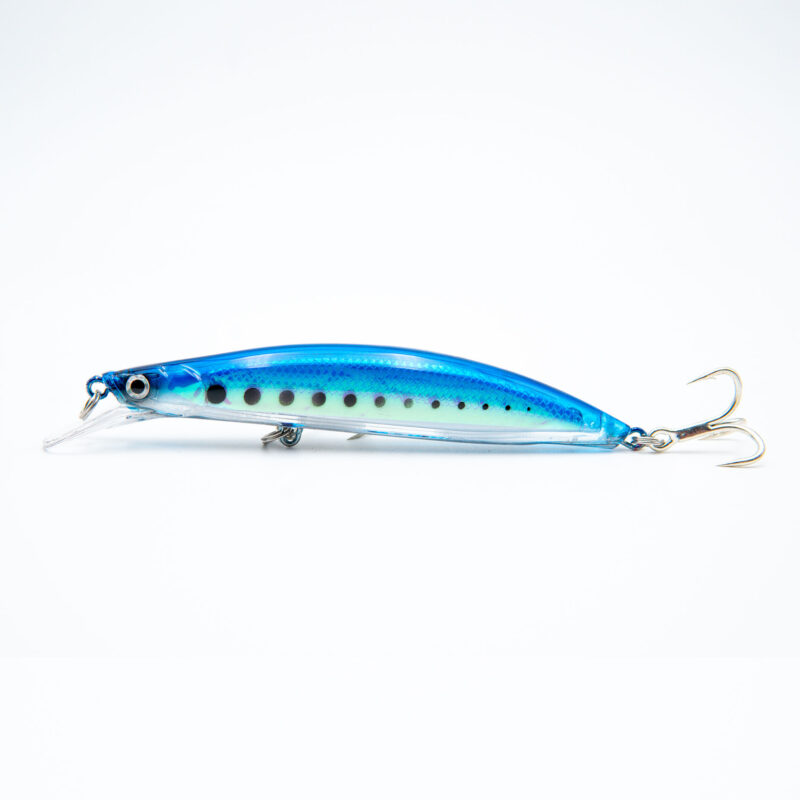 Señuelo Canbra Hunter SW 11.5cm para pesca deportiva – Modelo Sinking con anzuelos BKK 4X.