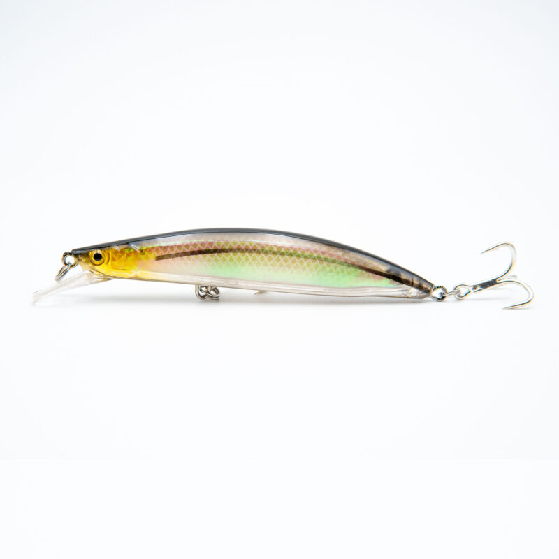 Señuelo Canbra Hunter SW 11.5cm para pesca deportiva – Modelo Sinking con anzuelos BKK 4X.