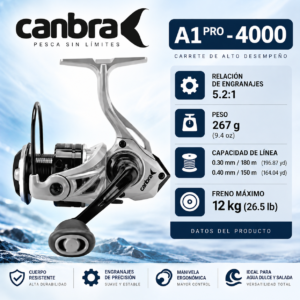 Alternative view of Carrete Canbra A1 Spinning 3000 / 4000
